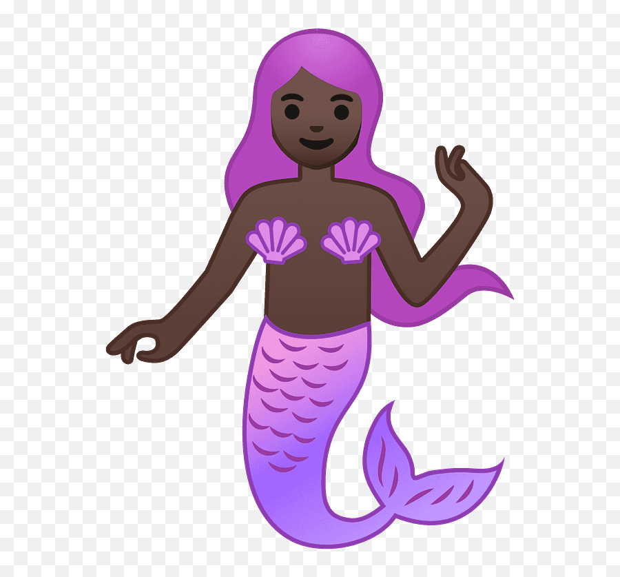 U200d Mermaid Dark Skin Tone Emoji - Emoji Medium Dark Skin Tone,Emoji Skin Tone Android