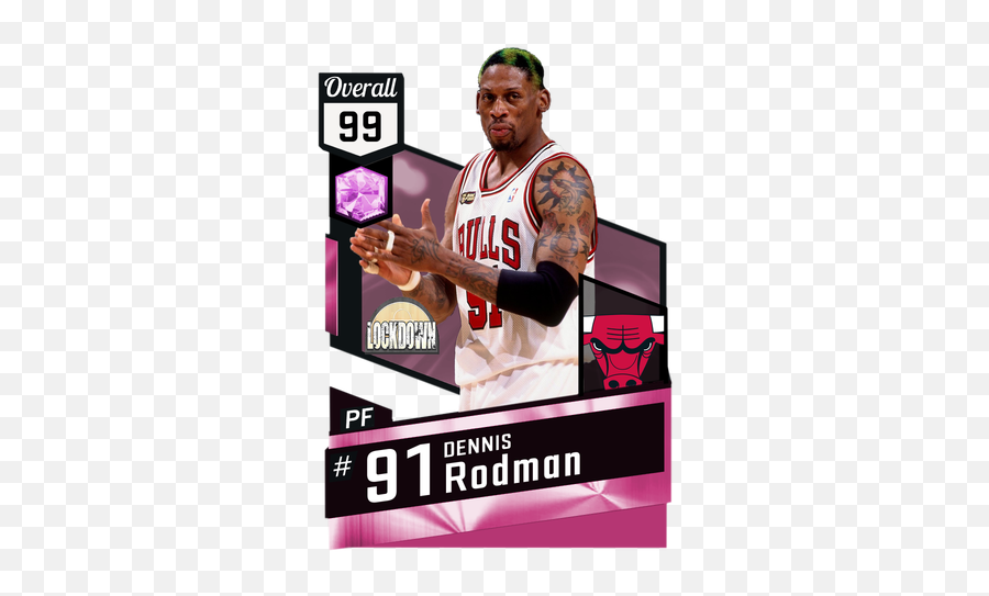 Dennis Rodman - Pink Diamond 2k17 Emoji,Rodman Emotion Card