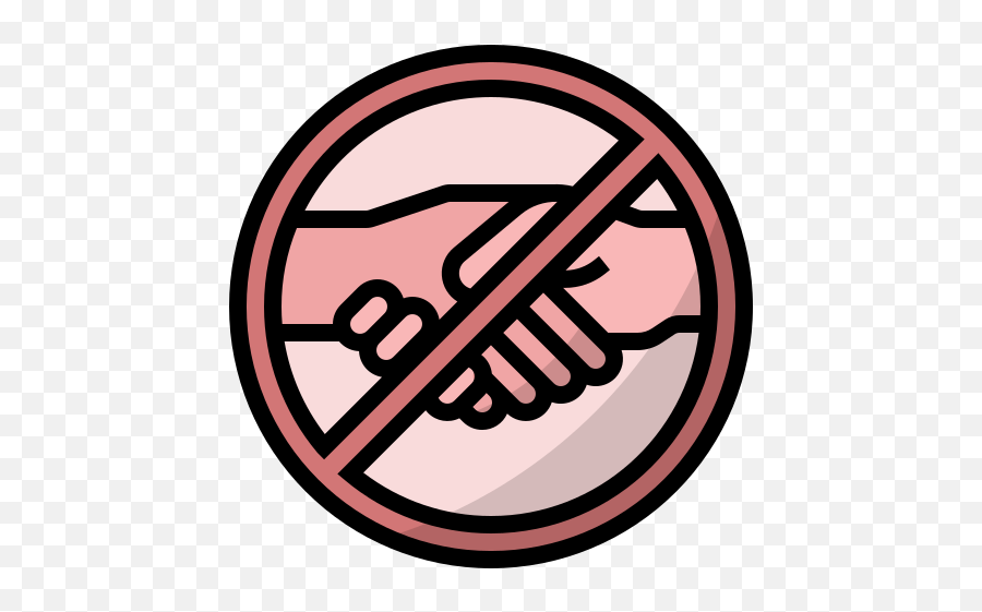 Covid19 Coronavirus Prohibited Shaking Hands Contagion - Uneducated Icon Emoji,Hand Shaking Emoticon