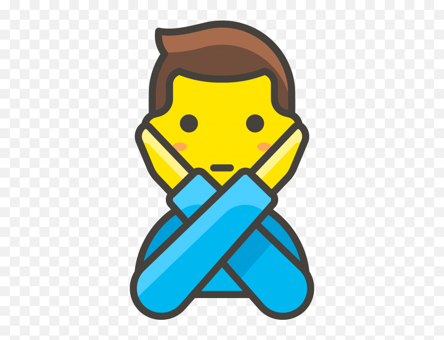 Man Gesturing No Emoji Png Transparent - Gesturing No Icon,No Woman Emoji