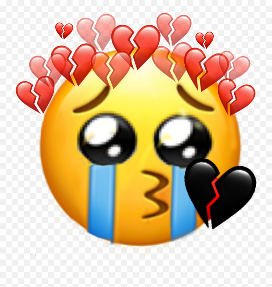 Sad Heartbroken Die Breakup Sticker - Cry Emoji,Good Emojis After A Good Breakup