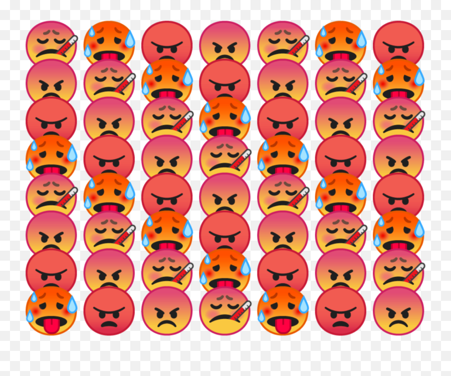 Irritated Hot Tumblr Redaesthetic Sticker By Luiza - Happy Emoji,Emojis Pics Irritated