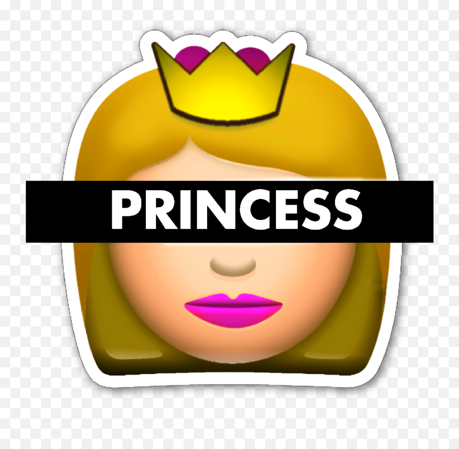 Princess Emoji Stickers Smile Sticker,Princess Emoji