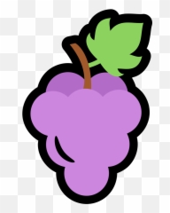 Grapes Icon - Grape Cartoon Emoji,Grape Emoji