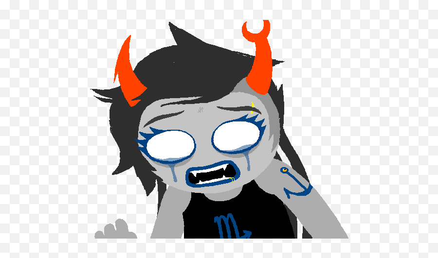Okay So We All Know That Hussie Is A Hack And This Series - Other Vriska Emoji,Emotion Scraching Head Gif