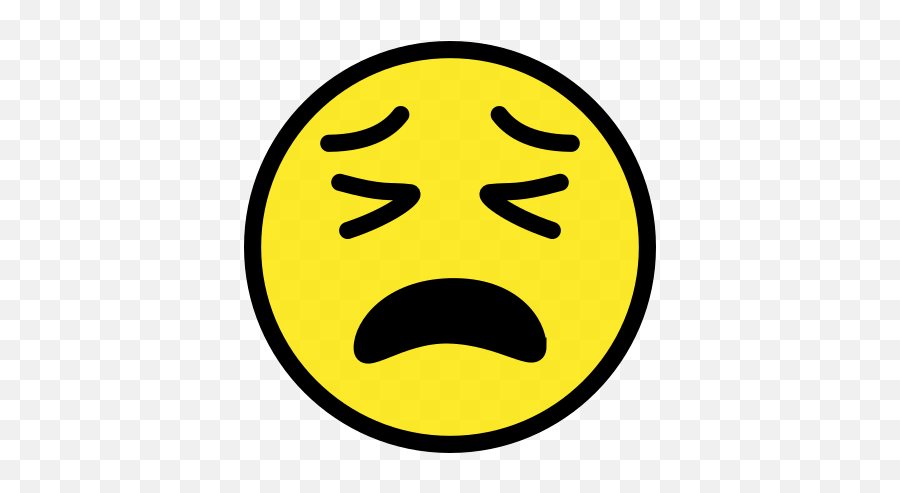 Tired Face Emoji - Dibujo Cara De Cansado,Tired Emoji