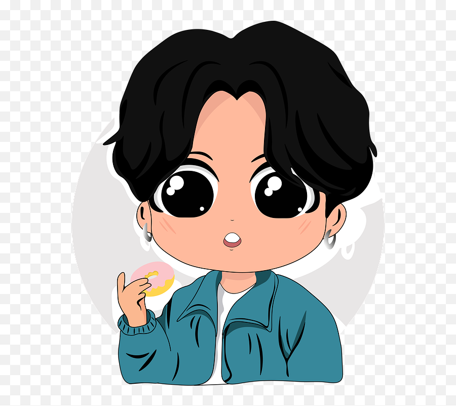 Free Photo Doughnut Donut Character - Bts Jungkook Sticker Emoji,Drawing Cartoon Emotions