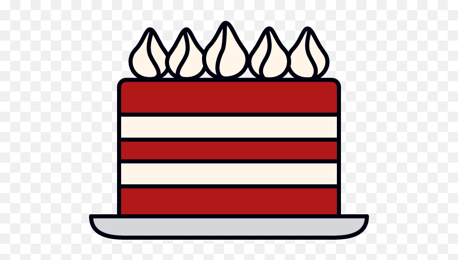 Red Velvet Cake Graphic - Cake Emoji,Cake Emoji