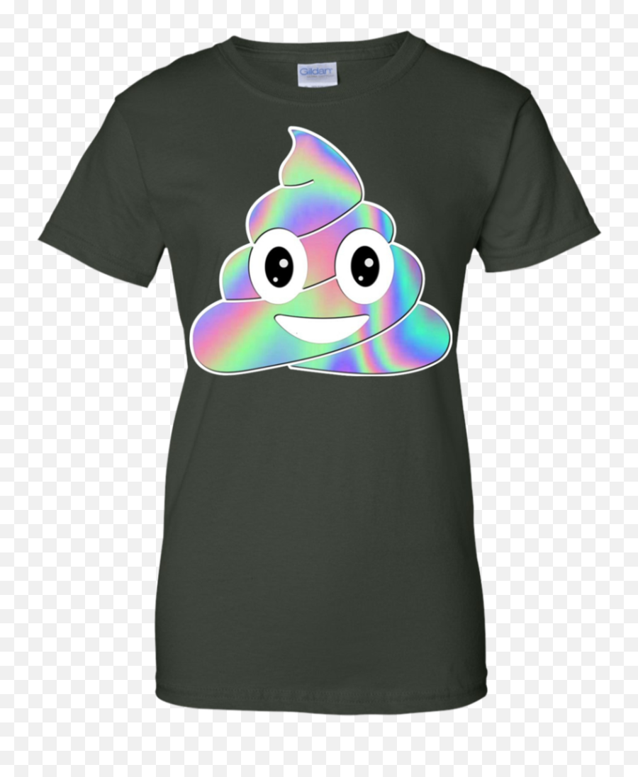 Unicorn Poop Emoji Holo Women Girls - Big Mom Shirt,Unicorn Holographic Emojis