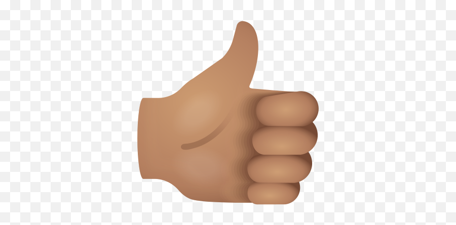 Thumbs Up Medium Skin Tone Icon - Sign Language Emoji,Thumbs Up Emoji Png Transparent