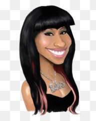 Nicki Minaj Drawing 2 - Nicki Minaj Caricature Drawing Emoji,Emoji Nikci Minaj