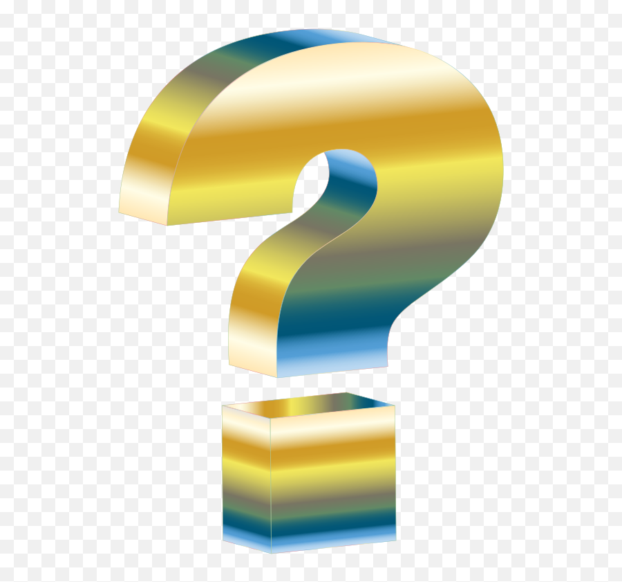 Harmonic Rainbow 3d Question Mark - Question Mark Png 3d Emoji,Harmonic Emoji
