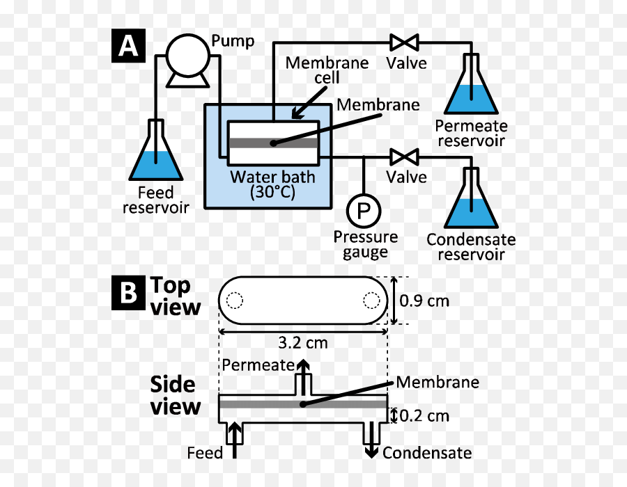 Schematics Of A Laboratory - Scale Crossflow Membrane Test Vertical Emoji,Professor Genki Emoticon