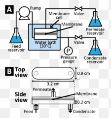 Schematics Of A Laboratory - Scale Crossflow Membrane Test Vertical Emoji,Professor Genki Emoticon