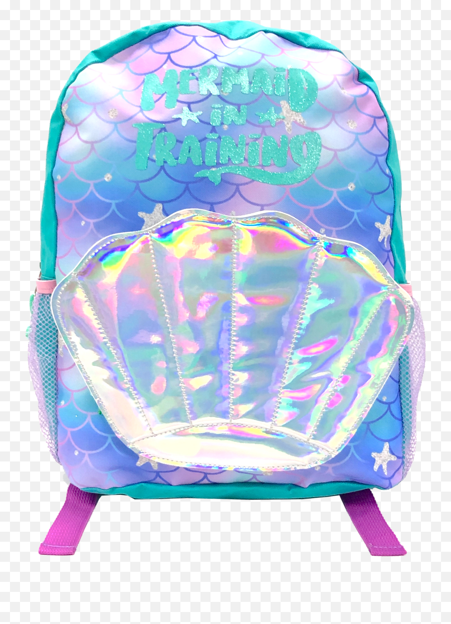 Girls Mermaid Hologram Shell Backpack - Girly Emoji,Cute Emoji Backpacks For Girls 8