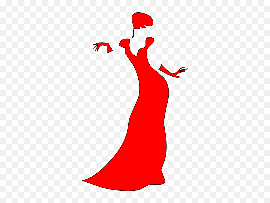 Woman Red - Lady In Red Clip Art Emoji,Red Dress Dancing Emoji