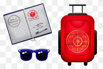 Luggage Passport Travel - Baggage Emoji,Luggage Emoji