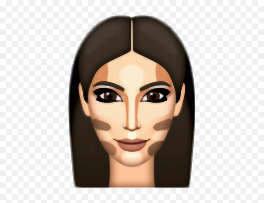 Tumblr Tumblr Kim Sticker By Yamiled Pedroza Emoji,Emoticon Maquillaje