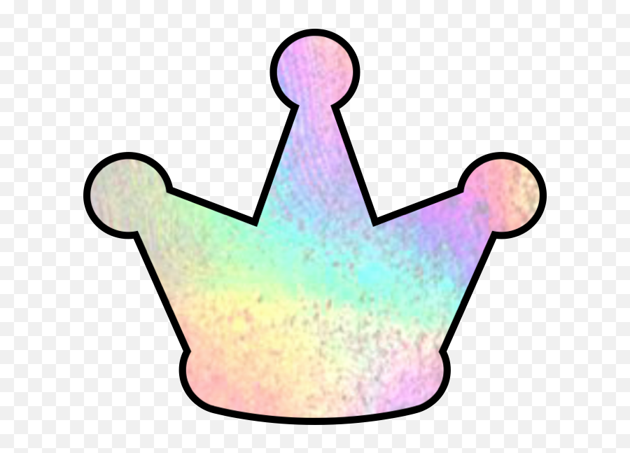 Holographic Holo Crown Freetoedit Clipart - Full Size Holographic Crown Png Emoji,Holo Emoji