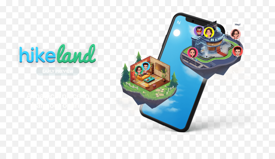 Next - Generation Ai Messaging App Hikeland A Virtual World Smart Device Emoji,Hike Emoji