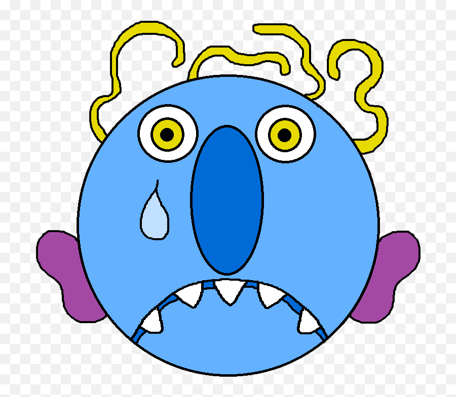 Download Cartoon Sad Monster Png Png Image With No Emoji,Animated Sad Face Emoticon