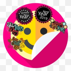 Wastickerapp Stickers Hny Year - New Day 2016 Emoji,Happy New Year Emoji 2019