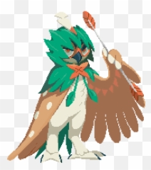 Decidueye Pixel Art I Did Today - Decidueye Pixel Art Full Emoji,American Flag Discord Emoji
