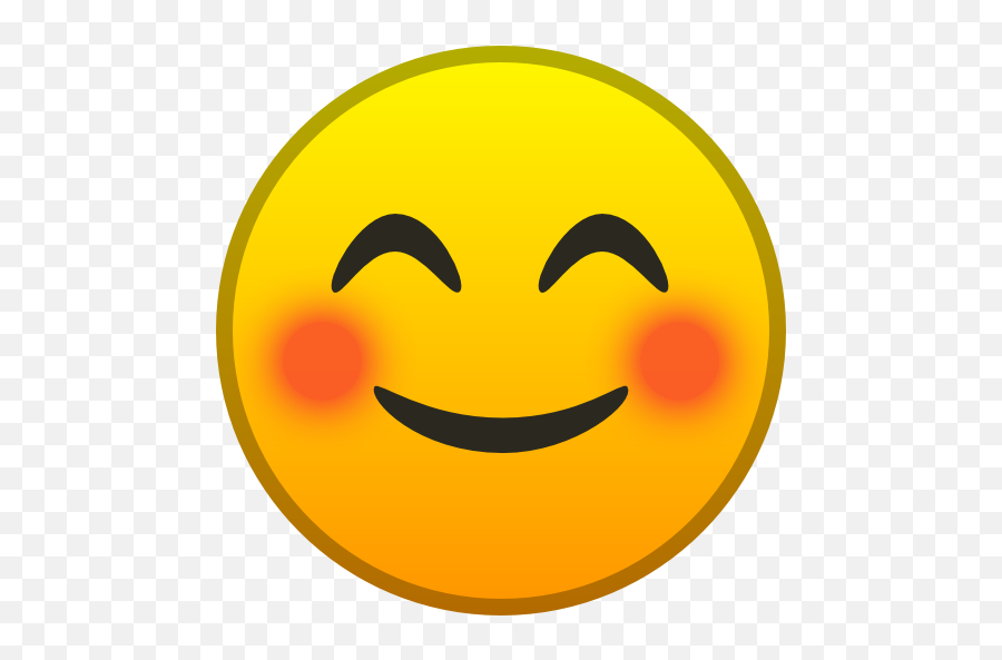 Flow Emoji,Blushing Emoji Smile