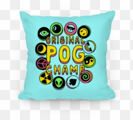 Original Pog Champ Pillows Lookhuman Emoji,Pog Emoji Text