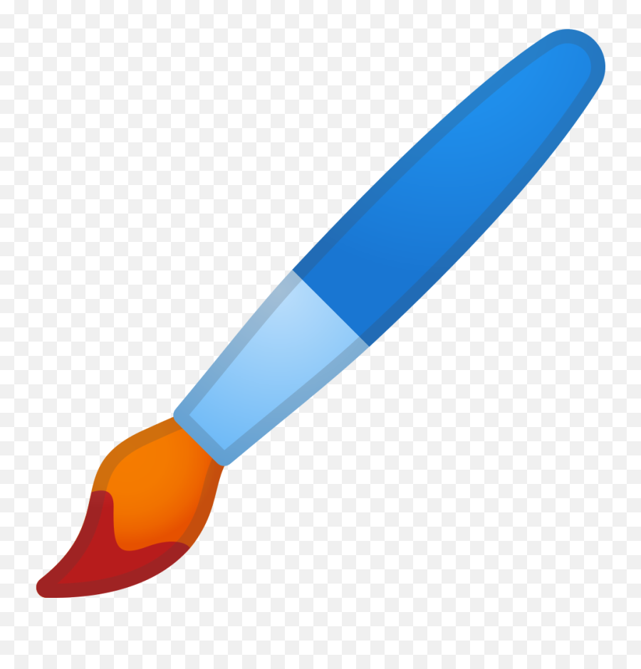 Paintbrush Clipart Blue Paintbrush - Paintbrush Icon Emoji,Snake And Boot Emoji