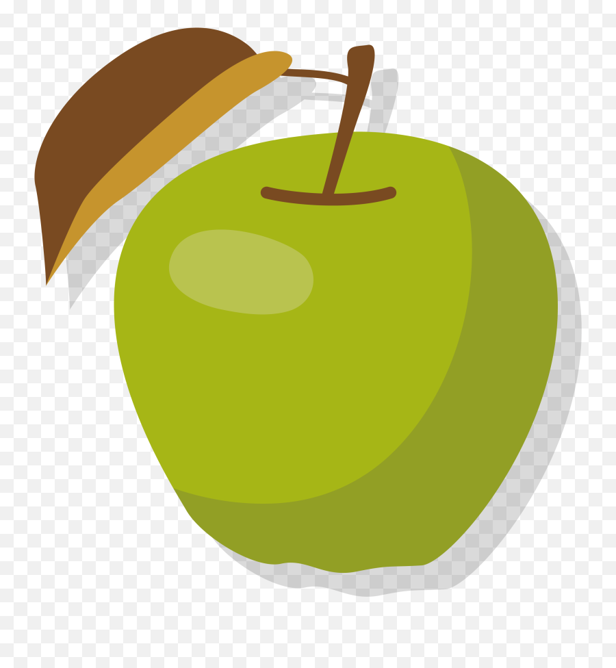 Apple Manzana Verde Clip Art - Green Apple Vector Png Emoji,Tree Emoji Instagram