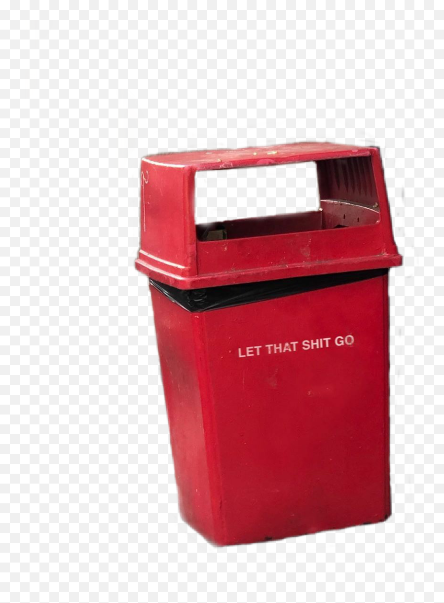 Trash Red Letitgo Therapy Sticker By Insanevibess - Waste Container Lid Emoji,Trash Bin Emoji