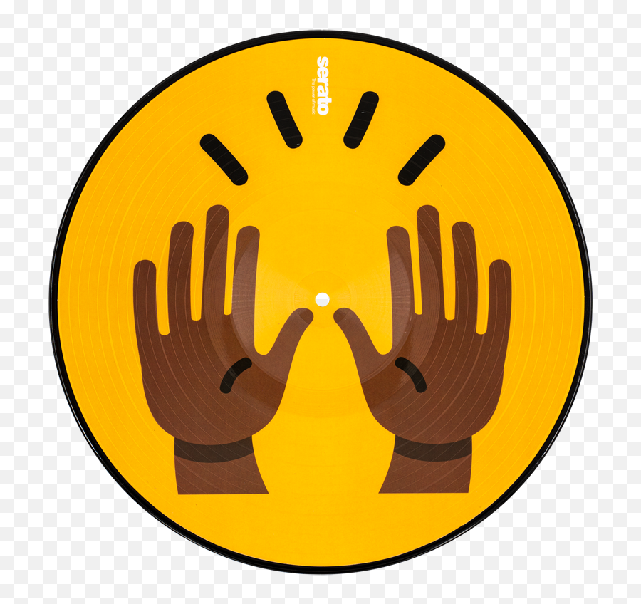 Serato Emoji Series 1 Hands 12 Vinyl Pair - Emoji Of Pressing Back By Hands,Dj Emoji