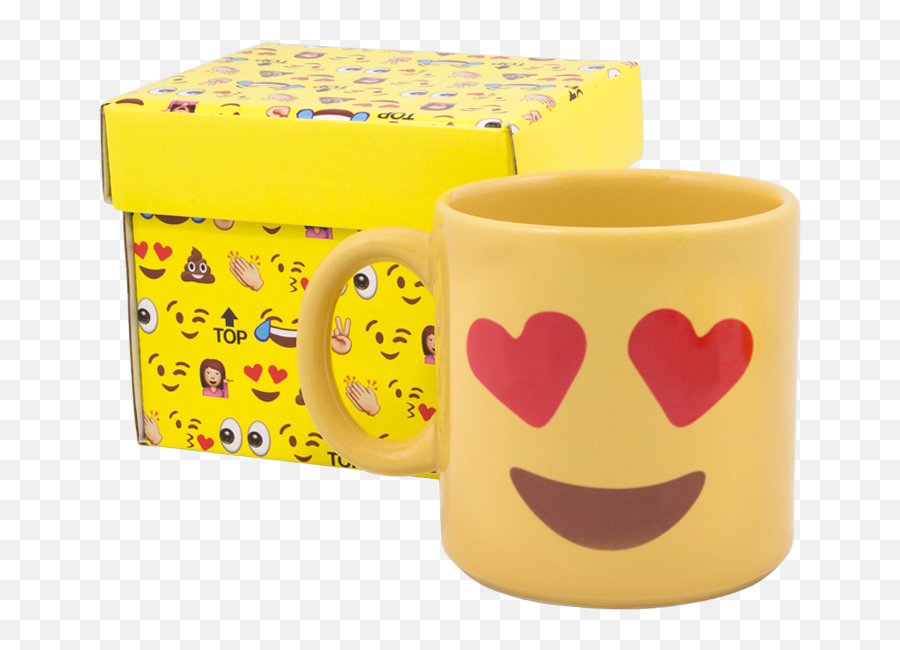 Caneca - Caneca Emoji,Carinha De Apaixonada Emoticon