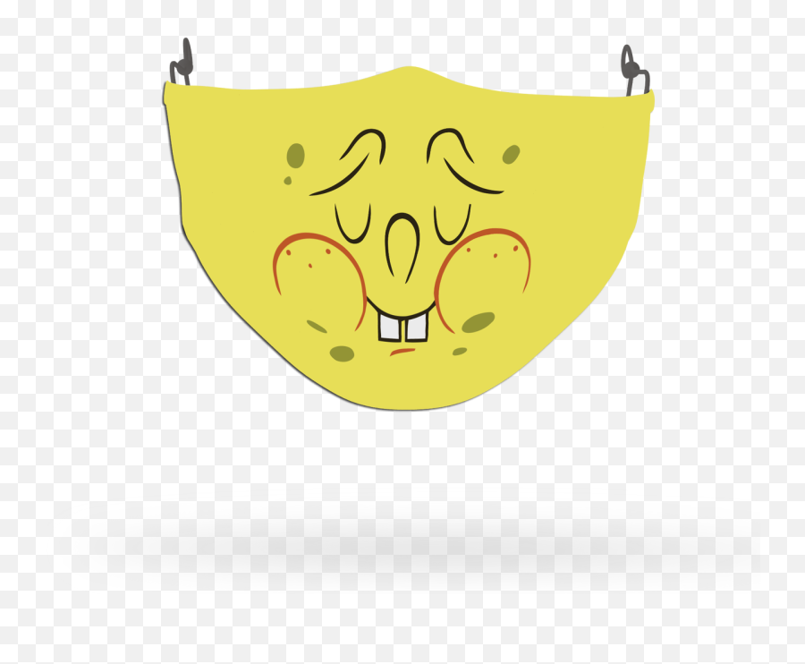 Spongebob Face Covering - Custom Printed Face Coverings Sponge Bob Emoji,Spongebob Emojis