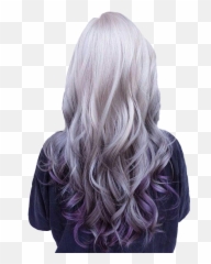 Hair Colors White Violet Sticker By Francesca - Grey Purple Ombre Emoji,Emoji Hair Color