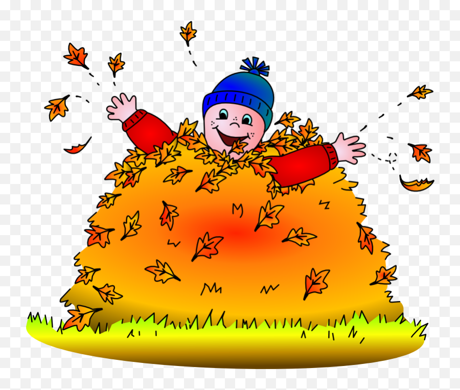 September Clipart Pretty Leave - Jumping In A Pile Of Leaves Clipart Emoji,Menopause Emoji