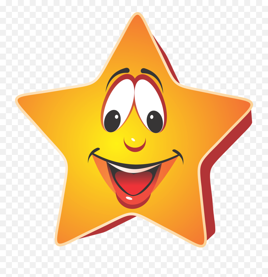 Smiling Star Clipart Free Download Transparent Png Creazilla - Happy Emoji,Twinkle Emoticon