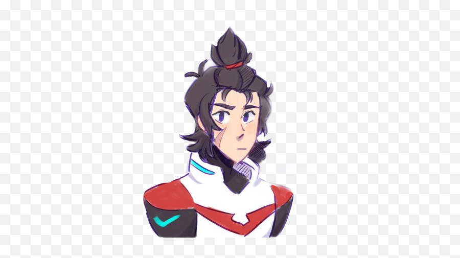 Keith Vld Voltron Keithvoltron Sticker - Keith Hair In Ponytail Voltron Emoji,Voltron Emojis