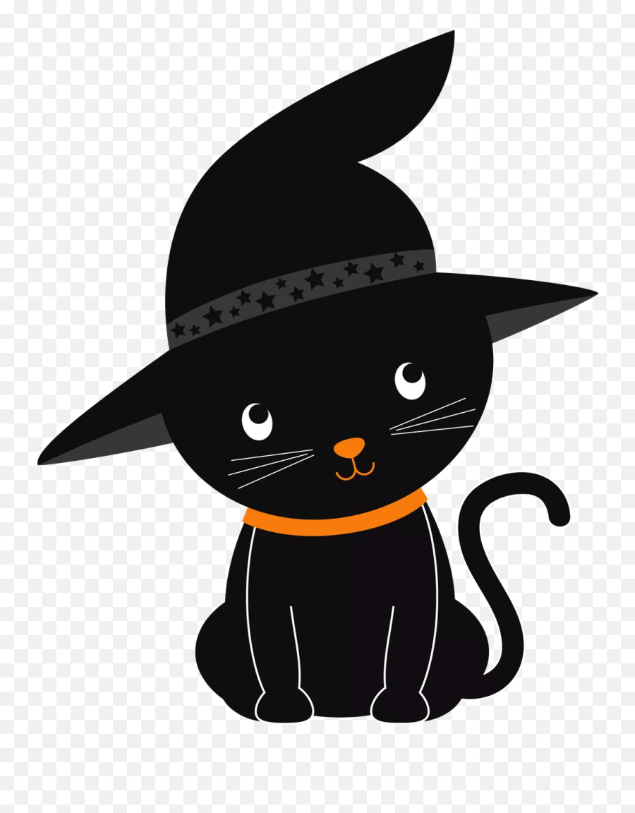 Ftestickers Cute Halloween Cat Animal Sticker By Aras - Cute Halloween Cat Clipart Emoji,Halloween Cat Emoji