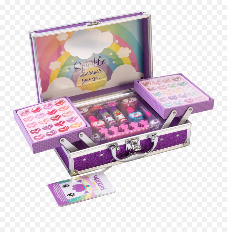 Lip Smacker Sparkle U0026 Shine Unicorn Train Case Emoji,Unicorn Emojis Background