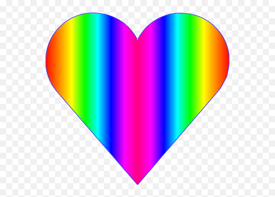 Heart Gay Pride Flag - Clip Art Library Clipart Rainbow Heart Emoji,Where Is The Gay Heart Emoji