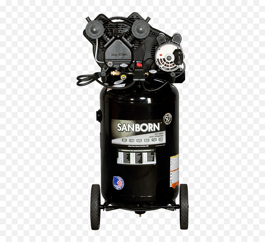 Sanborn 30 Gallon Portable Air Compressor - 30 Gallon Sanborn Air Compressor Emoji,Emotion Machine 175 Compressor