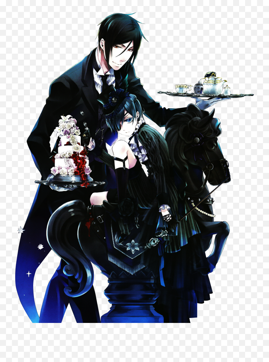 Render Kuroshitsuji Sebastian Ciel - Black Butler Png Ciel And Sebastian Emoji,Black Butler Does Sebastian Have Emotions