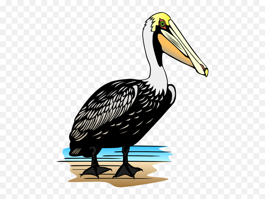 Pelicans With Mouth Open Cartoon - Pelican Clip Art Emoji,Pelican Emoji