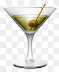 Emoji Emojis Emojiiphone Sticker - Cocktail Glass Emoji,Vodka Emoji