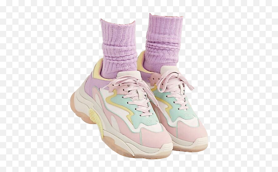 Shoes Sneakers Pastel Cute Sticker By Alisa - Round Toe Emoji,Emoji Sneakers