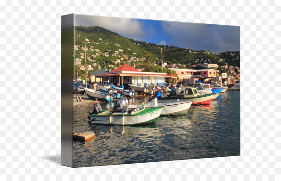 Fishing Boats In Frenchtown St - St Thomas Virgin Island Art Emoji,Emotions Ship Thomas