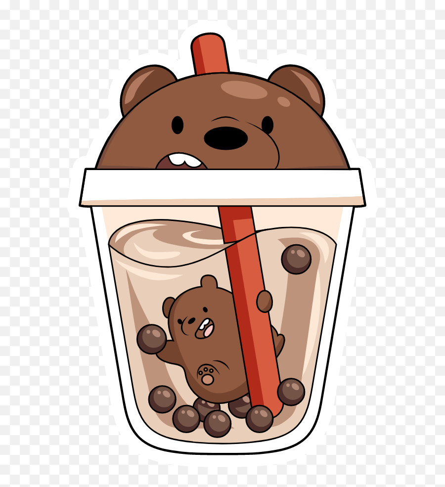 Pin - Boba We Bare Bears Emoji,Boba Emoji