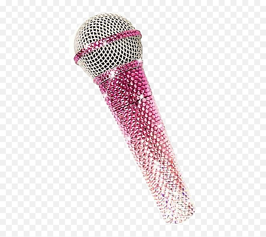 Ftestickers Mic Sticker - Pink Microphone Emoji,Sparkles Sing Emoji